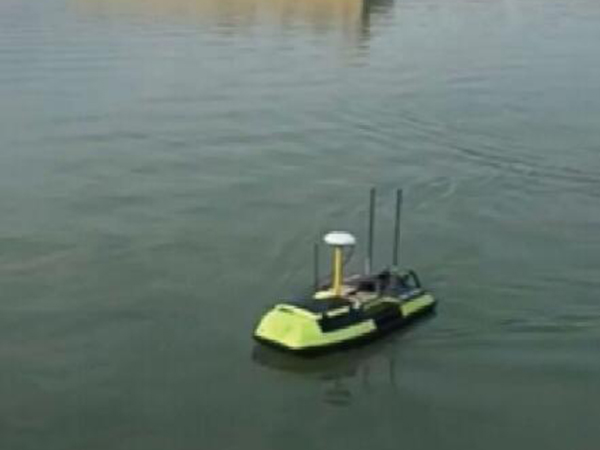 三江庫區無人船測繪 