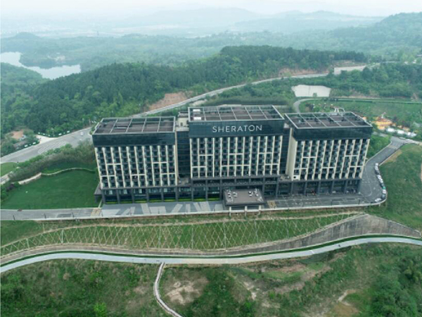 綿陽仙海綠(lǜ)色生态度假園A區項目一(yī)首開·仙海龍灣D地(dì)塊綿陽首開喜來登酒店施工 